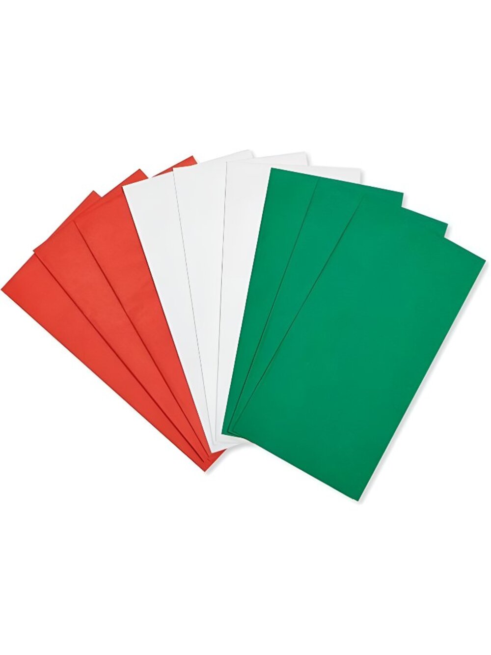 Bulk Red, Green and White Tissue Paper (125-Sheets)